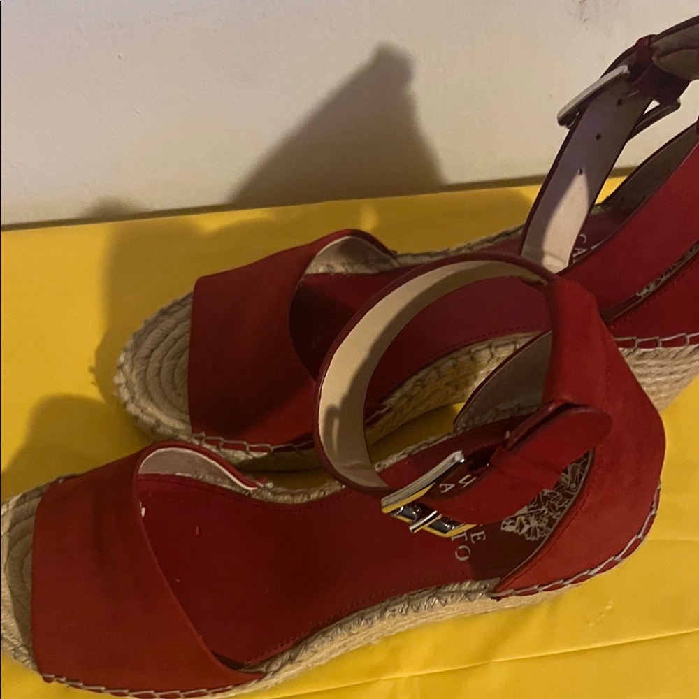 Vince Camuto Red Espadrille Wedges